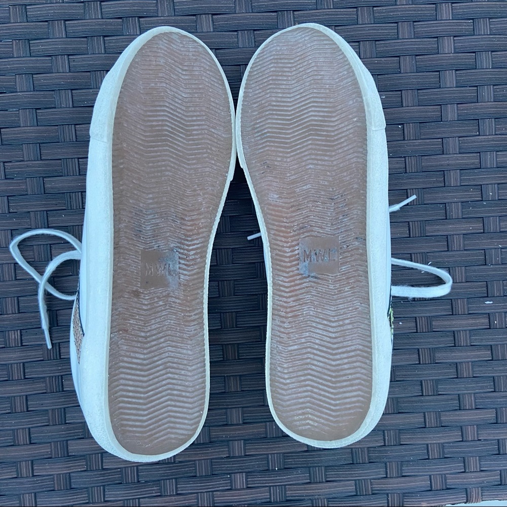 SIDEWALK LOW-TOP SNEAKERS SNAKE METALLIC LEATHER - Picture 8 of 13